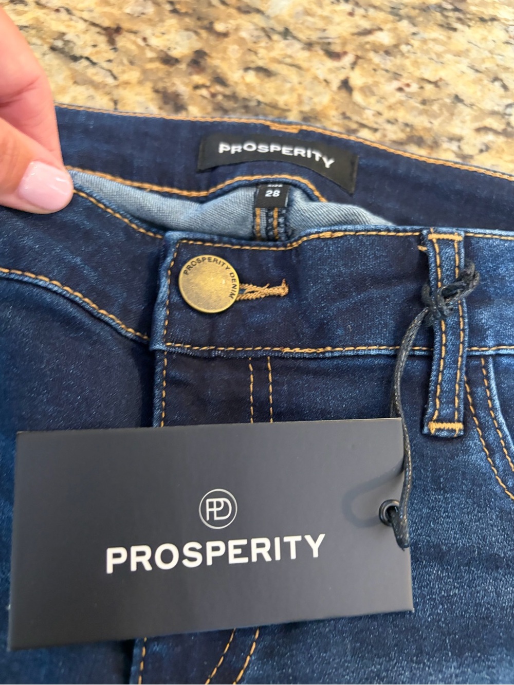Prosperity Women's Dark Blue Denim Jeans - 28 NWT